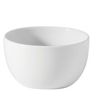 White china sugar bowl