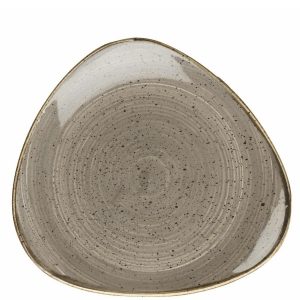 Grey triangular plate 12 inch