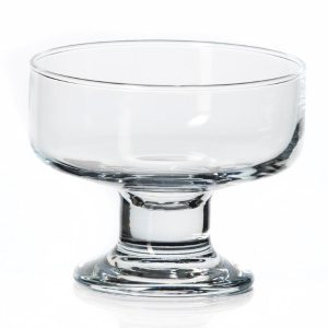 Glass sundae dish