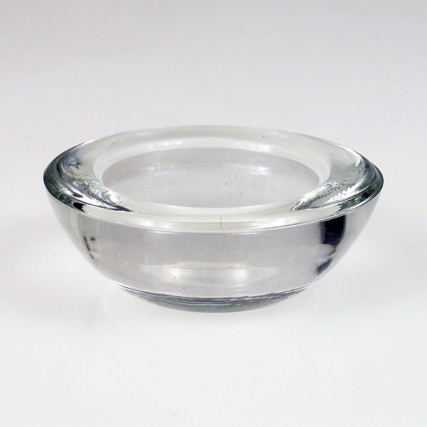 GG11 Round Glass Tea Light Holder Round Clear Glass Tea Light Holder
