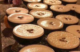 Espresso martinis in Coupe champagne glasses