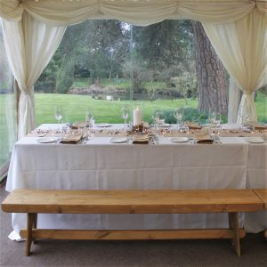 Handmade 6ft rustic wooden benches