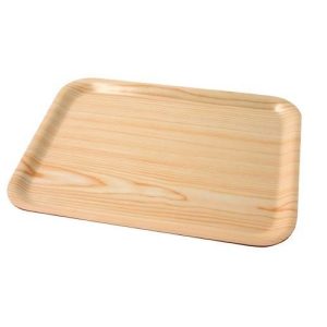 Rectangular birch cafeteria tray
