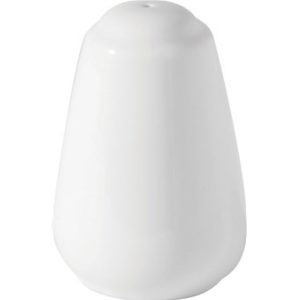 White china salt pot