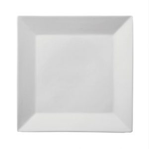 White China Square Starter/Dinner plate