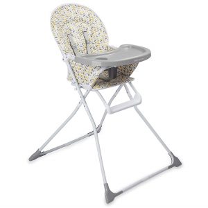 Grey patterned high chair