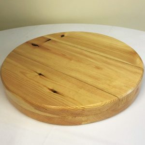 Round wooden cake stand
